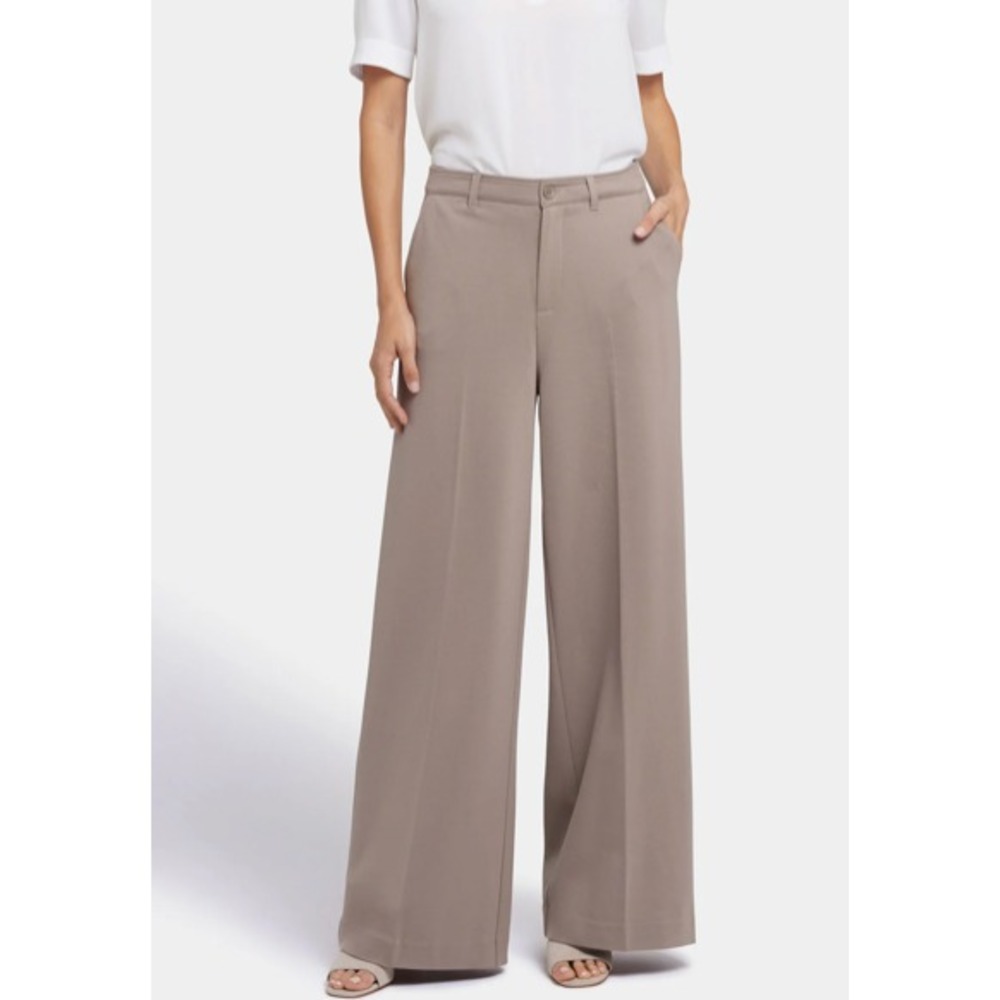 NYDJ Whitney Trouser Pants Womens 6 Ponte Knit Super High Rise Full Length